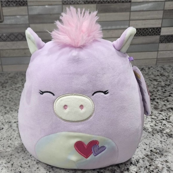 SQUISHMALLOWS Rei‎ 8" valentines hearts Pegasus new!!! - Picture 1 of 5